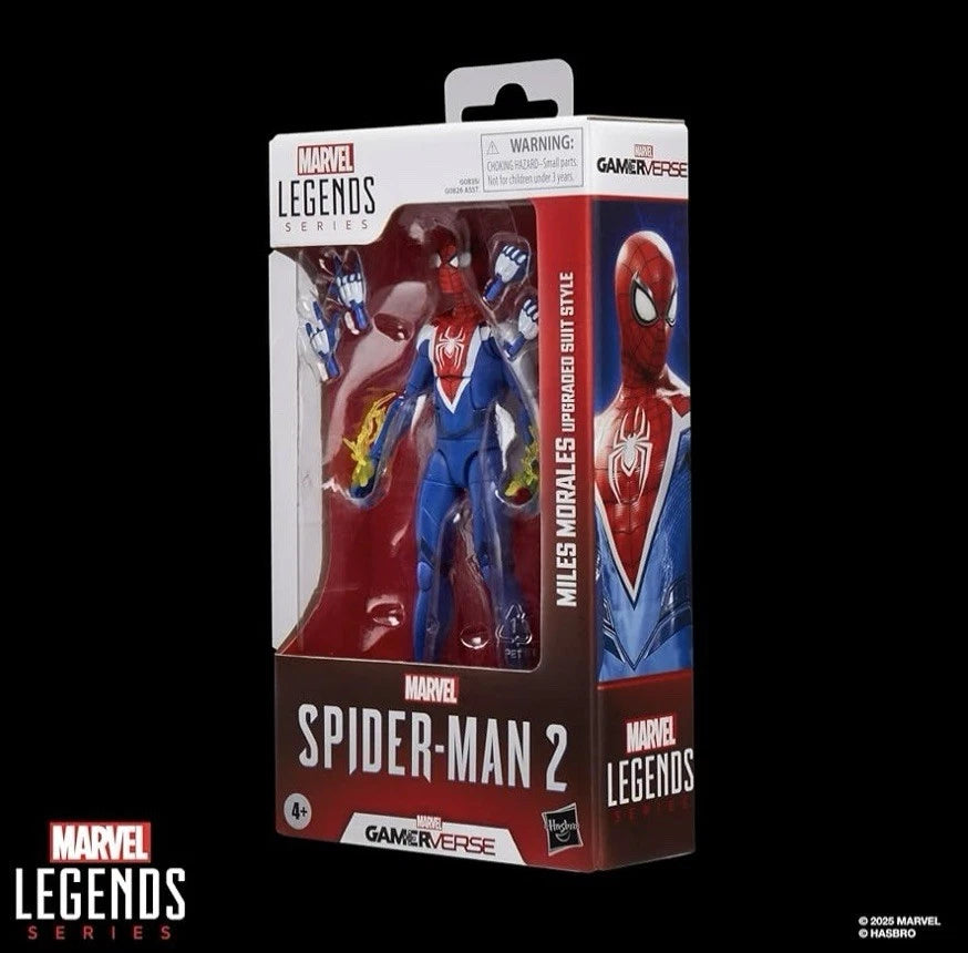 Marvel Legends Series: Hasbro 2025 Spider-Man 2 Gamerverse MILES MORALES UPGRADED SUIT STYLE 4+ New