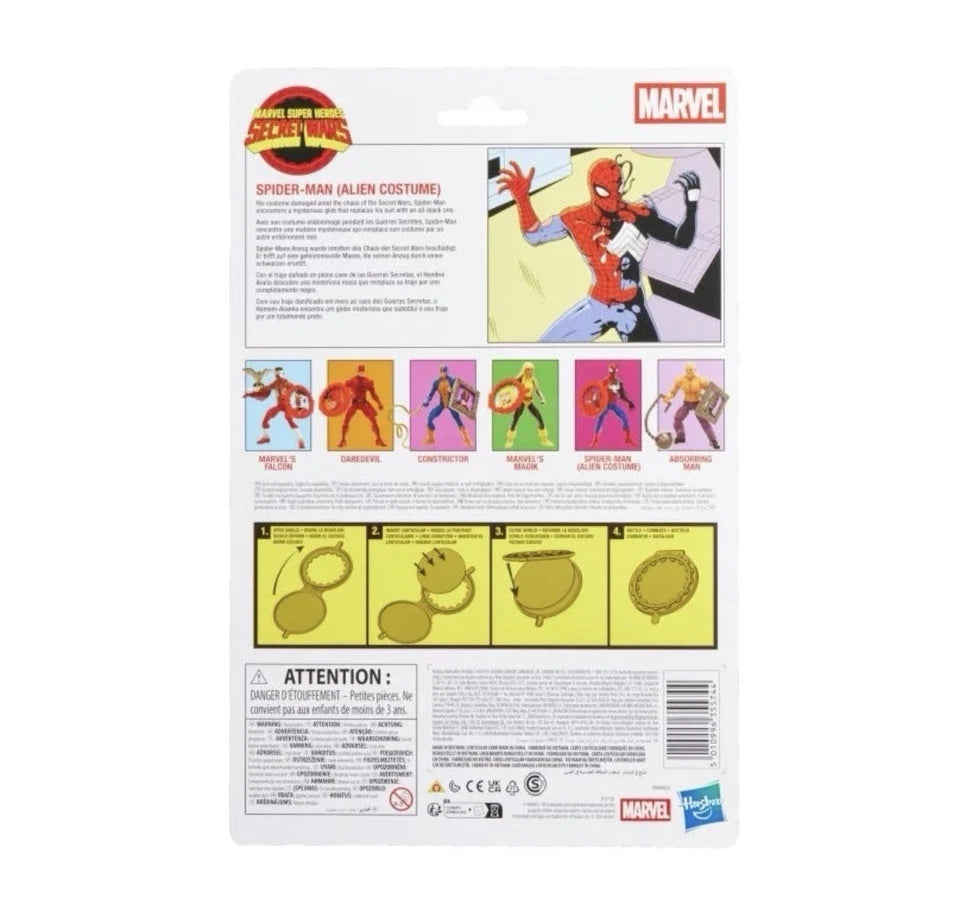 Marvel Legends Series: Secret Wars Hasbro 2026 SPIDER-MAN (Alien Costume) 4+ New