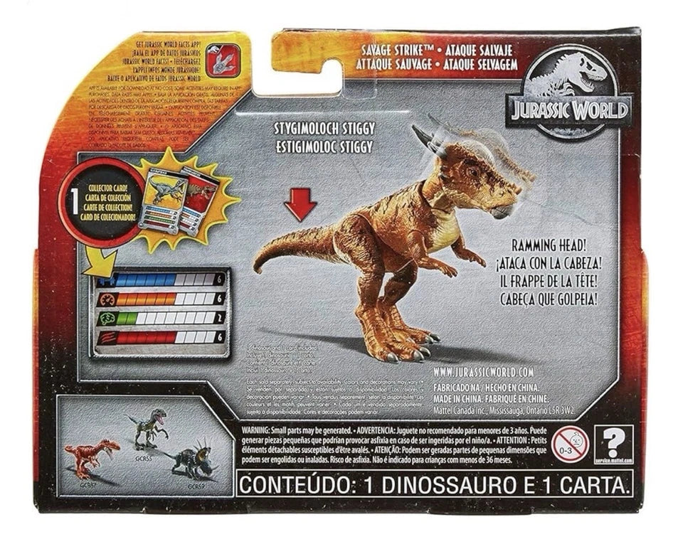 Jurassic World: Dino Rivals Mattel 2018 - Savage Strike (STYGIMOLOCH) 4+ New