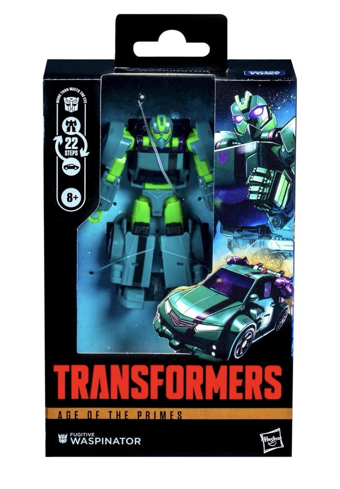 Transformers: Age of The Primes Hasbro 2025 Deluxe Class FUGITIVE WASPINATOR 8+ Brand New