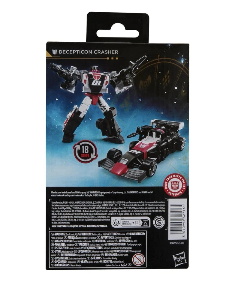 Transformers: Age of The Primes Hasbro 2025 Deluxe Class DECEPTICON CRASHER 8+ Brand New