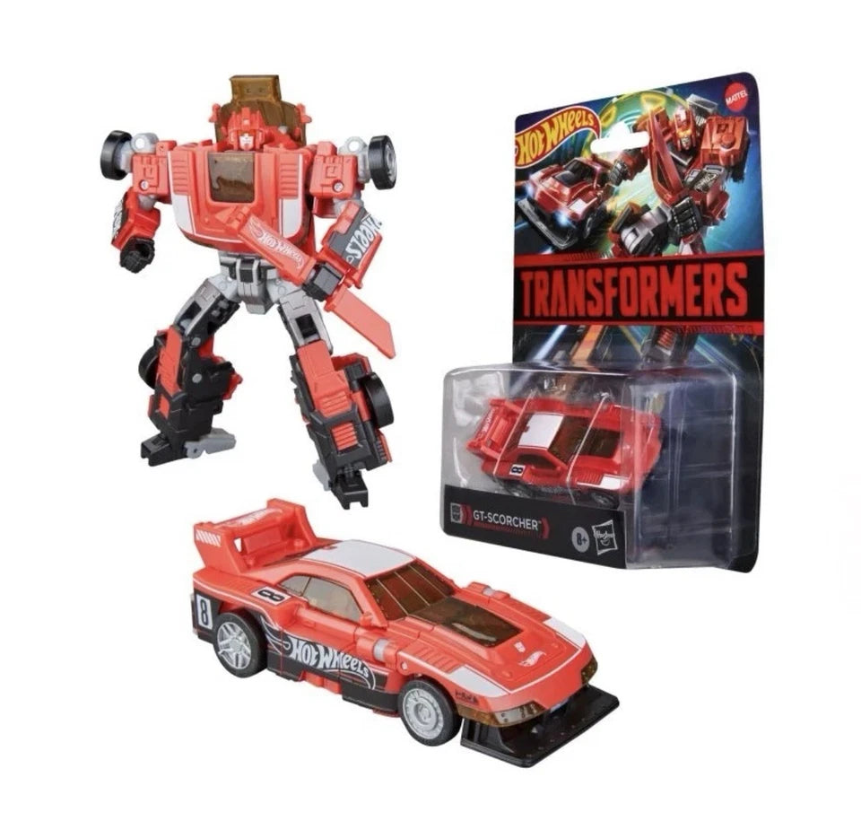 Transformers X Hot Wheels Collaborative: Hasbro 2026 (GT-SCORCHER) 8+ Brand New