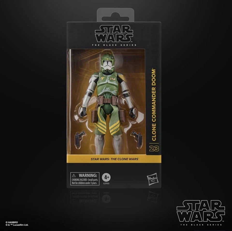 Star Wars: The Clone Wars Hasbro 2025 The Black Series CLONE COMMANDER DOOM 4+ New